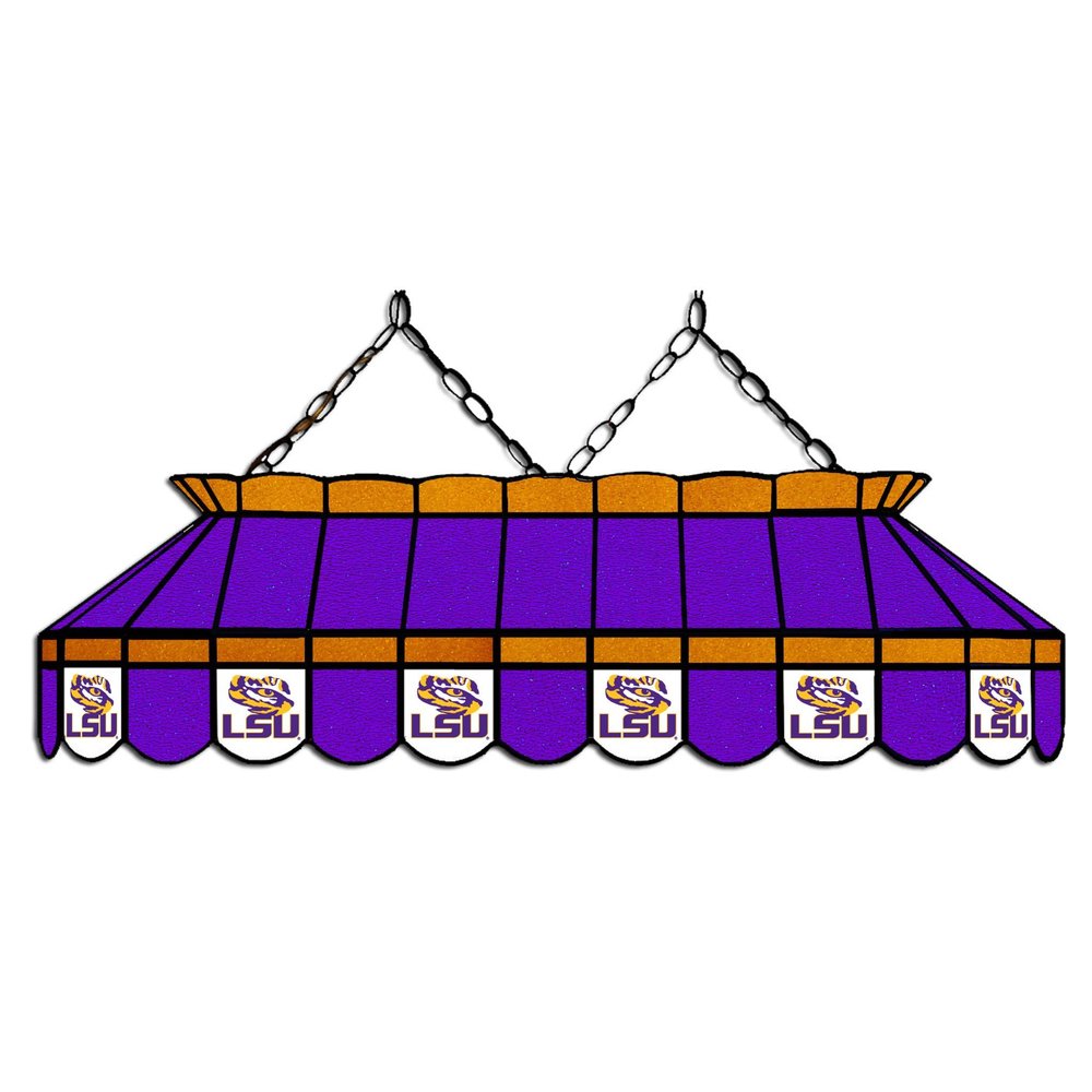 Louisiana State University 40" Glass Lamp