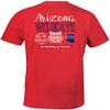 NCAA Arizona Wildcats Adult NCAA Sketchbook Comfort Color Short sleeve T-Shirt, XX-Large,Red view 2