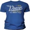 80th Birthday Gift Shirt for Men - Vintage 1946 Aged to Perfection - Racing - Royal-4X view 1
