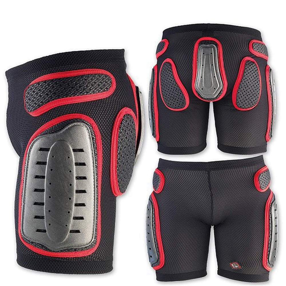 UFO PLAST PI09126 Made in Italy Plastic Padded Shorts/Size: S/Color: B/R