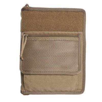Tactical Notebook Covers Tactical Leaderbook Cover System | Zippered Case for Notebooks 9" x 6" to 9.75" x 7" with Pen Loops | Durable Organizer for Field Use (Coyote Brown)