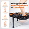 MXL FIT Bounce PRO Bungee Rebounder - Premium Indoor Mini Trampoline for Adults, Silent Low-Impact Bounce, Half-Folding with Foldable Steel Legs & Carry Bag - 40 in, 400lb view 2