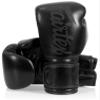 Fairtex BGV14 Muay Thai Boxing Microfibre Gloves for Men, Women, Kids | MMA Gloves, Kickboxing, Gym, Workout | Premium Quality, Light Weight & Shock Absorbent Boxing Gloves- (Solid Black/8oz) view 1