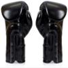 Fairtex BGV14 Muay Thai Boxing Microfibre Gloves for Men, Women, Kids | MMA Gloves, Kickboxing, Gym, Workout | Premium Quality, Light Weight & Shock Absorbent Boxing Gloves- (Solid Black/8oz) view 2