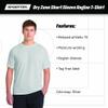 SPORT-TEK Unisex Dry Zone Short Sleeve Raglan T-Shirt | Spring & Summer Workout Top for Men & Women, Athletic Gym Clothing True Royal view 4