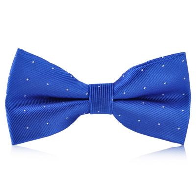 ciciTree Men Polka Dot Bowtie Necktie Royal Blue Business Wedding Party