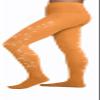 ChloeNoel Figure Skating Medium Tan Footed Tights TF3330 w/ 2 Swirls Medium Tan Adult Extra Large/Extra Extra Large view 1