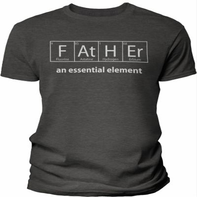 Father an Essential Element - Science Dad Shirt for Men - F/Dk. Heather-4X