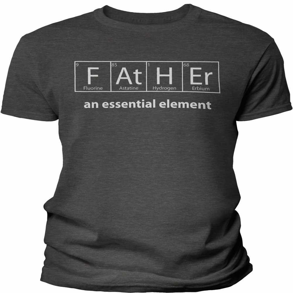 Father an Essential Element - Science Dad Shirt for Men - F/Dk. Heather-4X