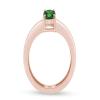 AFFY Solitaire Engagement Ring Cushion Simulated Emerald In 925R Silver-11 view 4