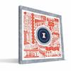 Paulson_Designs ILPG2424 Illinois Pictograph Canvas44; 24 x 24 in. view 1