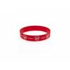 Arsenal FC Official Soccer Silicone Wristband (One Size) (Red/White) view 1