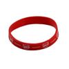 Arsenal FC Official Soccer Silicone Wristband (One Size) (Red/White) view 2