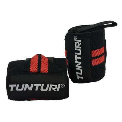 Tunturi Unisex Adult Functional Fitness Wrist Wraps - Wrist Straps Red, Pair - Red, 1