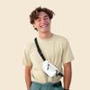 DALIX 3 Pocket Fanny Pack Money Pouch Concealer Runners Bag Waist Belt in White view 3