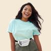 DALIX 3 Pocket Fanny Pack Money Pouch Concealer Runners Bag Waist Belt in White view 4