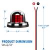 Obcursco Boat Navigation Lights, LED Red and Green Deck Mount Lights for Port, Starboard, Bow and Stern, Ideal for Marine, Skeeter, and Bass Boats view 4