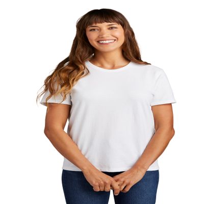Port & Company Women's Essential Tee-LPC61-XS-White