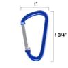 Craft County Colorful 40mm D Shaped Spring Loaded Snap Hook Aluminum Gate 1.5 Inch view 2