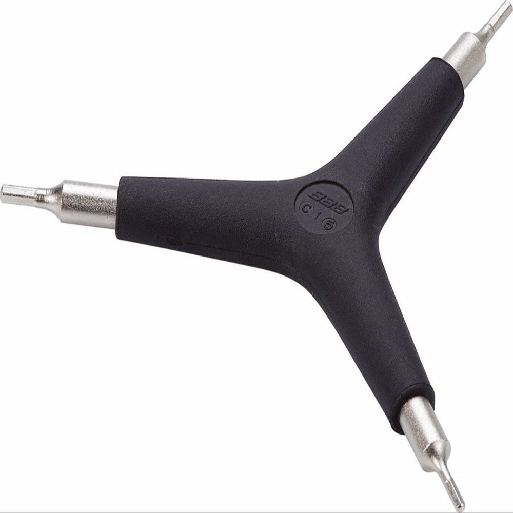 BBB Cycling ThreeStar Hex Key Set Portable Triple Allen Star Keys 3-in-1 Bicycle Tool 4/5/6mm BTL-28