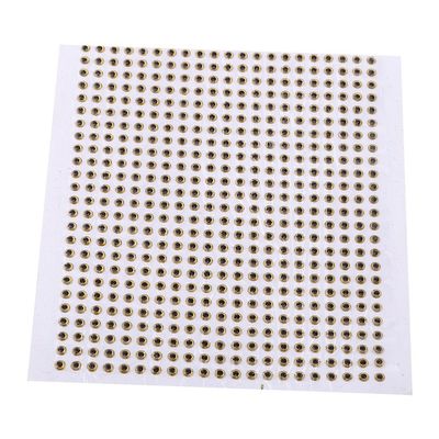 500Pcs 5mm 3D Fishing Eyes for Fishing Lures, Baits, DIY Fly Tying Crafts - Lifelike Golden Fish Eyes