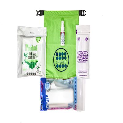 SHEWEE Car & Camp Pack -Reusable Pee Funnel  The Original Female Urination Device Since 1999! Quickly, Easily and Discreetly, Wee Standing Up Without Removing Clothing (White)