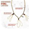 Rig'Em Right Waterfowl Sidewinder 3-Call Paracord Bird Hunting Lanyard - Two Loops Per Call, with Wide Braid for Ultimate Neck Comfort view 2
