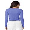 Adar Uniforms Underscrubs for Women - Long Sleeve Comfort Tee - 2900 - Heather Royal Blue - XXS view 2