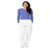 Adar Uniforms Underscrubs for Women - Long Sleeve Comfort Tee - 2900 - Heather Royal Blue - XXS view 4