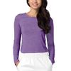 Adar Underscrubs for Women - Long Sleeve Underscrub Comfort Tee - 2900 - Heather Purple - XXS view 1