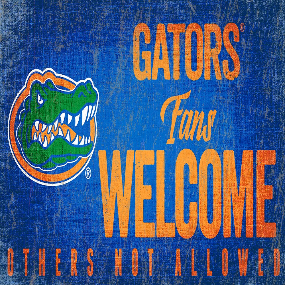 Fan Creations C0847-Florida University of Florida Fans Welcome Sign