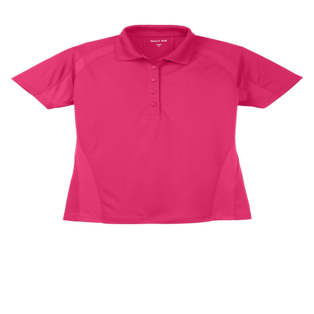 SPORT-TEK Women's Dri-Mesh Pro Polo Pink Raspberry