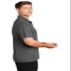 SPORT-TEK Unisex Embossed PosiCharge Tough Polo Dark Smoke Grey view 2