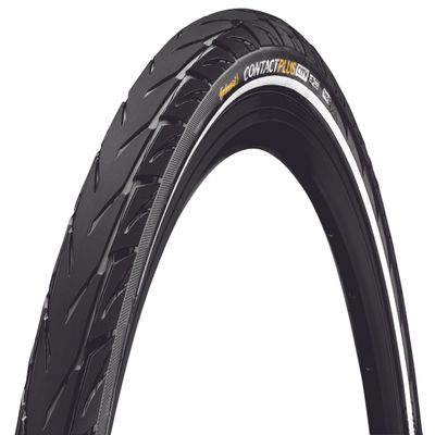Continental Unisex's TYC01331 Contact Plus City Reflex Tyre, Black, 26 x 1.75-Inch