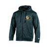 NCAA Colorado Buffaloes Adult Men Full Zip Hood with Contra, Small, Anthracite view 1