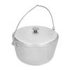 Camp Cast Aluminum Outdoor Cooking Campfire Pot Pan Wok Cauldron Kettle with Lid (4 L / 136 oz)