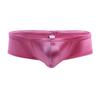 iiniim Men's Low Rise Enhancing Bulge Pouch Bikini Briefs Underwear Swimwear Hot Pink XXL view 1