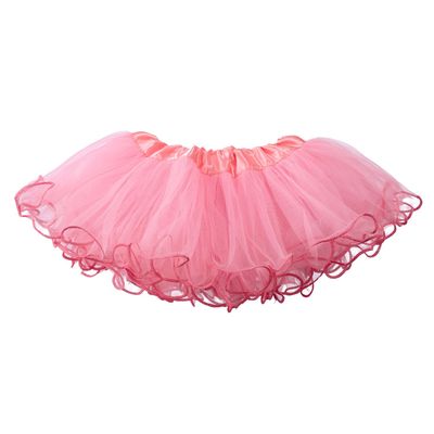 My Lello Bubblegum Pink Baby Tutu Ruffle Scallop Edge Skirt 5-Layer (Newborn - 3mo.)