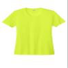 SPORT-TEK Women's PosiCharge Competitor Tee | Athletic Fit Workout T-Shirt, Spring & Summer Gym Fashion Neon Yellow view 1
