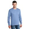 Port & Company - Long Sleeve Core Cotton Tee 3XL Light Blue view 1