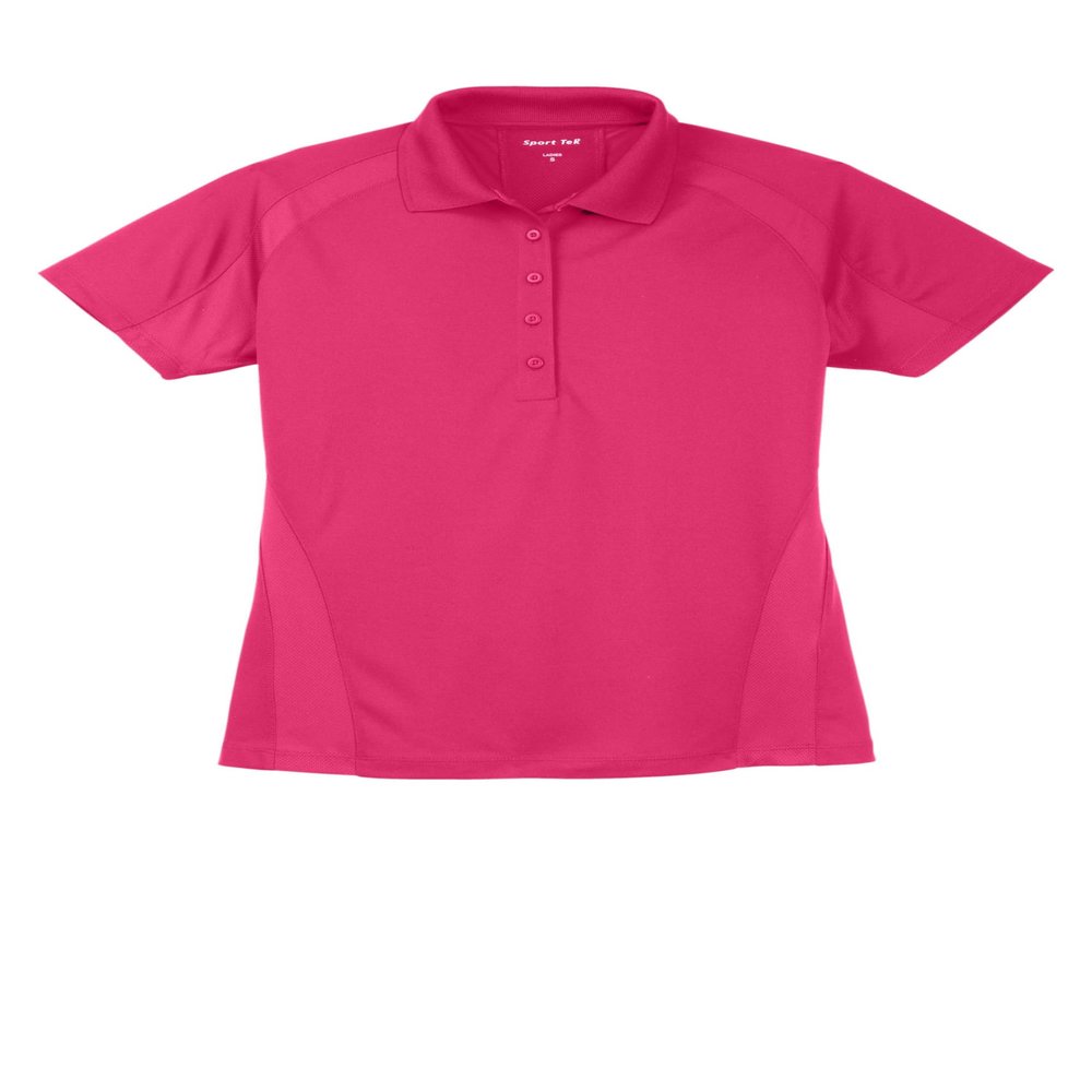 SPORT-TEK Women's Dri-Mesh Pro Polo Pink Raspberry
