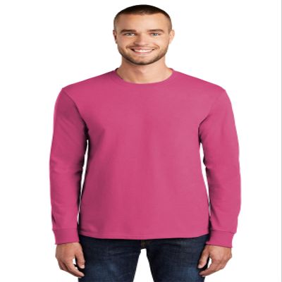 Port & Company - Long Sleeve Essential Tee 2XL Sangria