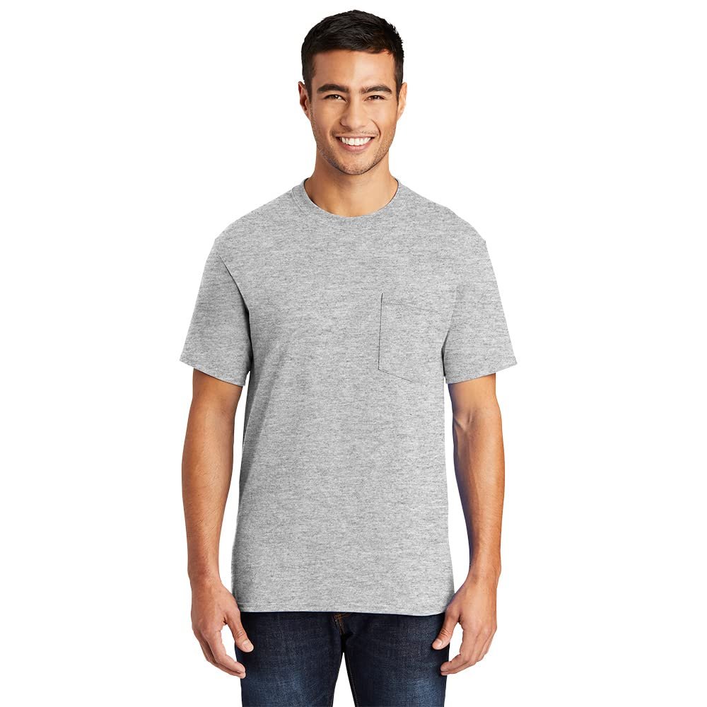 Port & Company Tall Core Blend Pocket Tee 3XLT Ash
