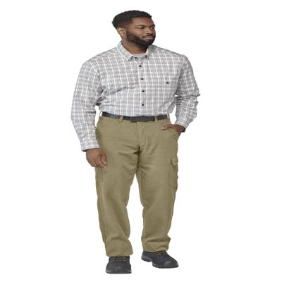 Bulwark Men's Lightweight FR Cargo Pant, Khaki, 28W x 30L