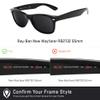 Revant Replacement Lenses for Ray-Ban New Wayfarer RB2132 55mm sunglasses, UV Protection, Anti-Scratch and Impact Resistant, Non-Polarized Gray Green view 2