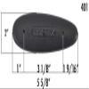 KICK-EEZ Grind-to-Fit Trap Recoil Pad with Sorbothane - Screw-On Buttstock Pad for Shotguns & Rifles - Ideal for Trap Shooting - Made in USA view 2