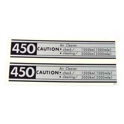 Side Cover Decal Set - Compatible with Honda CB450K0 Black Bomber - 1965-1968