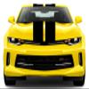 Clausen's World 9 Inch Double Center Vinyl Rally Racing Stripes, Fits Chevy Camaro, Silver Grey Metallic view 1