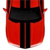 Clausen's World 9 Inch Double Center Vinyl Rally Racing Stripes, Fits Chevy Camaro, Silver Grey Metallic view 4