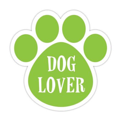(5 Stickers Combo Deal) Dog Lover Pink Bumper Sticker Vinyl Decal 5"X 5"